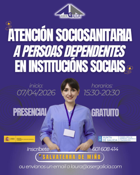 Atención Sociosanitaria a Persoas Dependentes en Institucions Sociais